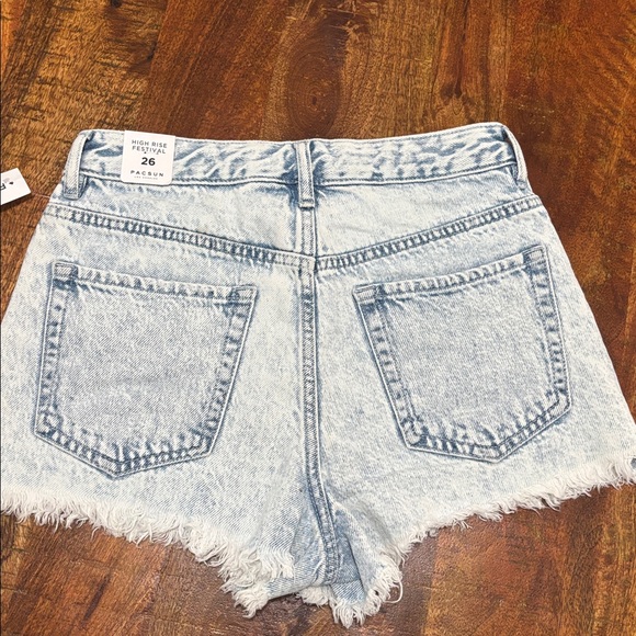 NWT Pacsun High Waisted Denim Festival Shorts - Picture 4 of 7
